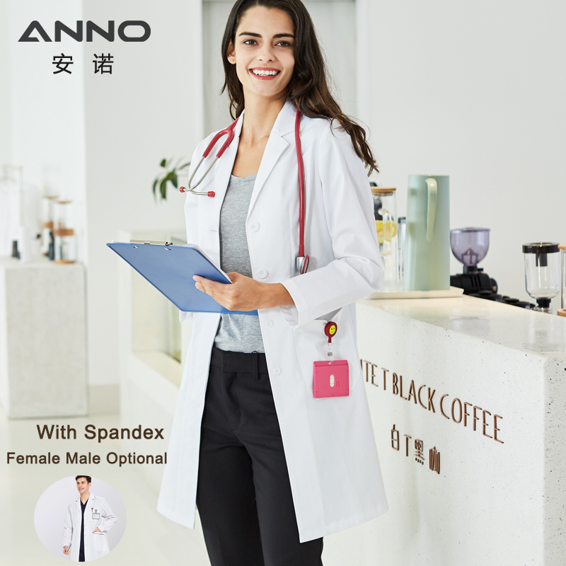 Lab Coat Medical - ANNO Long Sleeve Lab Uniforms With