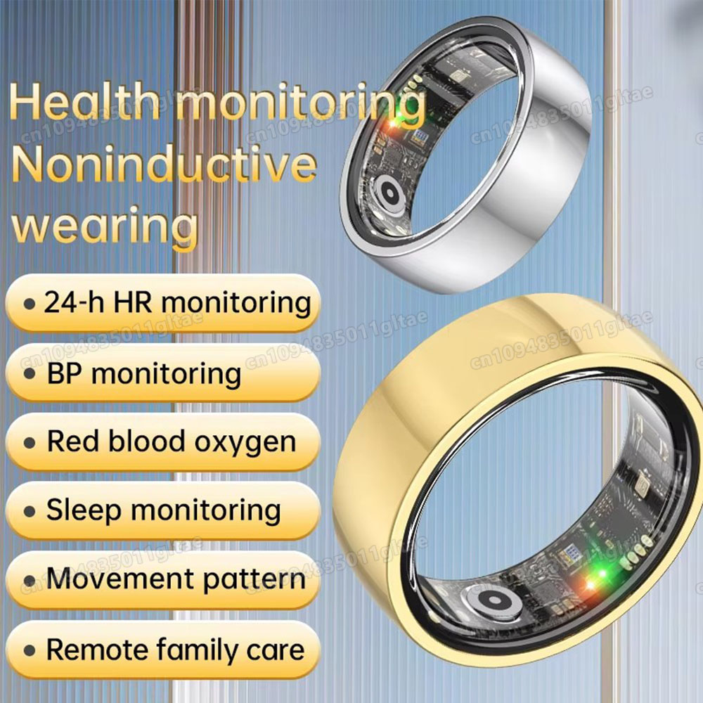 Blood Pressure Monitor - New 5ATM Smart Ring GPS Tracker