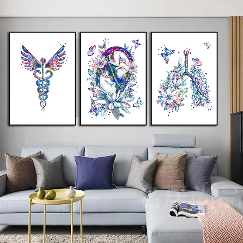Anatomy Medical Poster Flower  - Medical Lab Pictures review and price