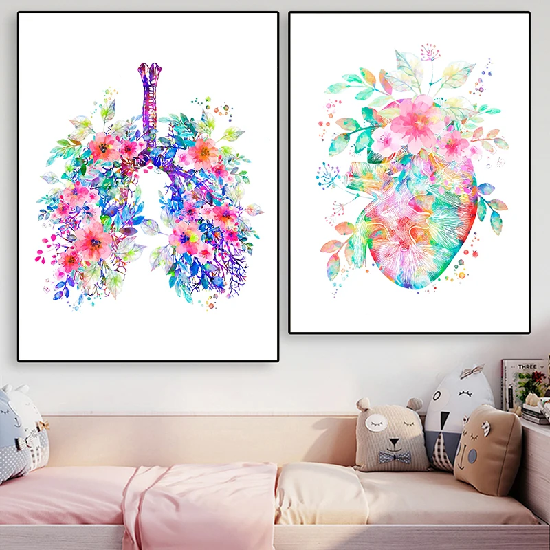 Anatomy Medical Poster Flower  - Medical Lab Pictures review and price