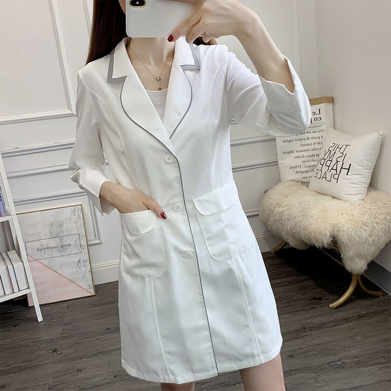 white short beauty uniform dre - Lab Coat Medical review and price
