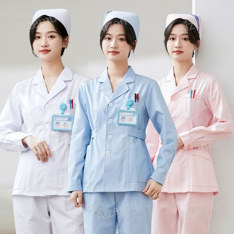 New White Long Sleeve Nurse Un - Lab Coat Medical review and price