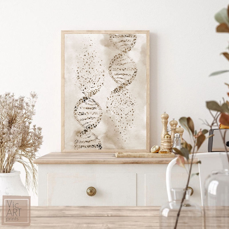 DNA Molecule Print Modern Medi - Medical Lab Pictures review and price