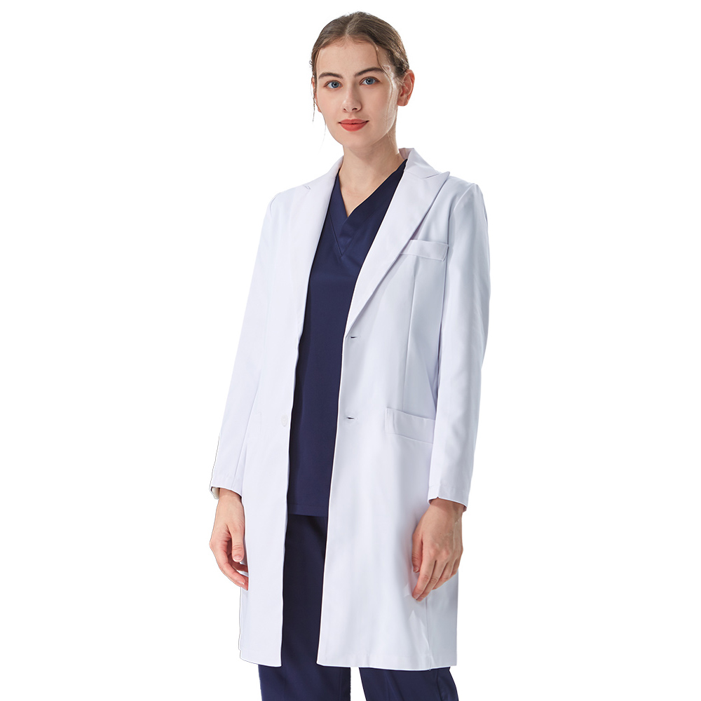 Thoughtful Lapel Collar White  - Lab Coat Medical review and price